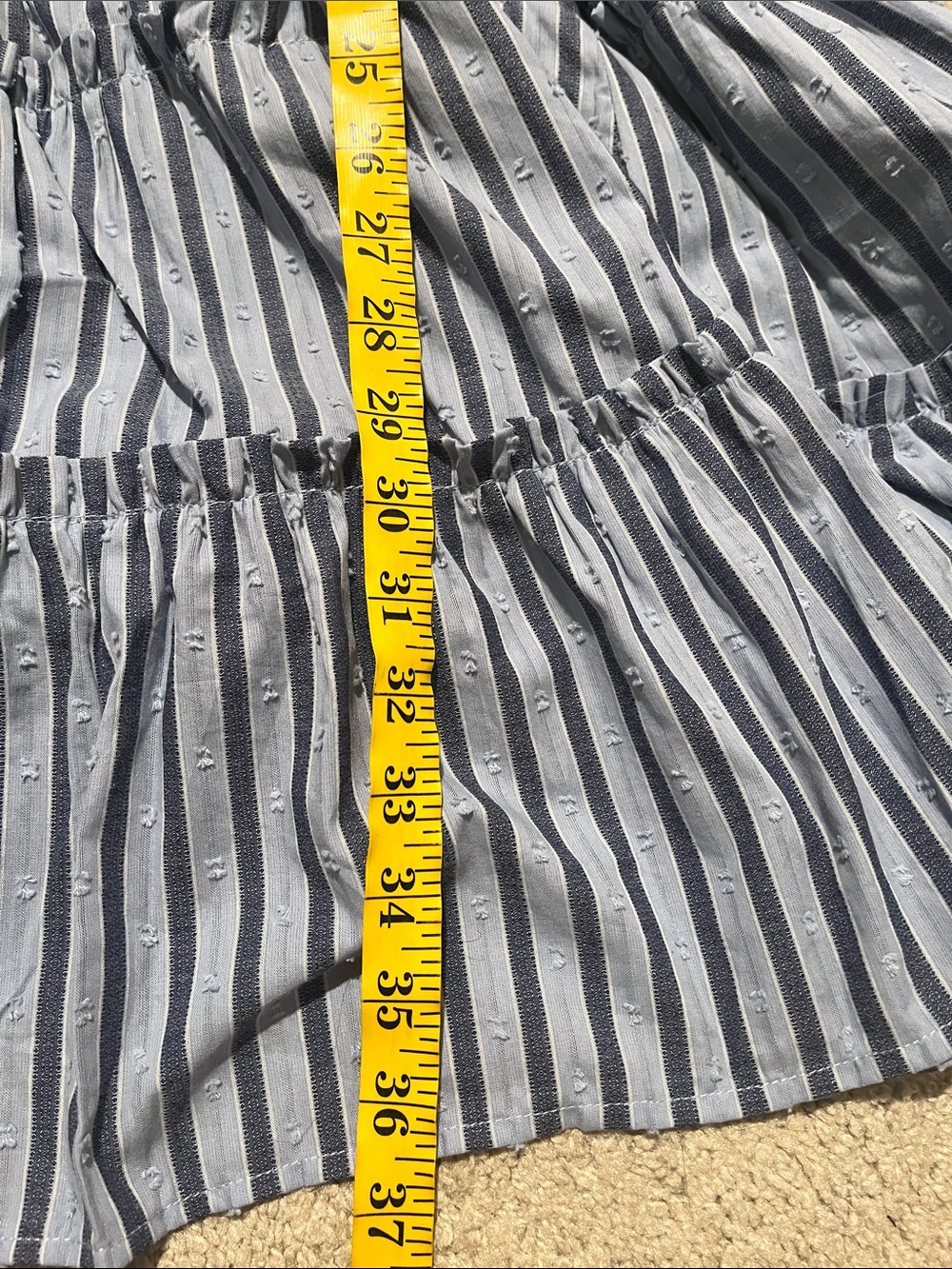 Torrid Belle Isle Stripe Peasant Mini Dress Cottagecore Coquette Feminine Boho - Picture 16 of 16
